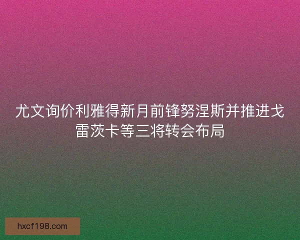 尤文询价利雅得新月前锋努涅斯并推进戈雷茨卡等三将转会布局